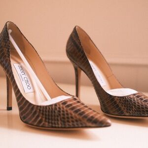 Jimmy Choo Python Pumps, Like - New